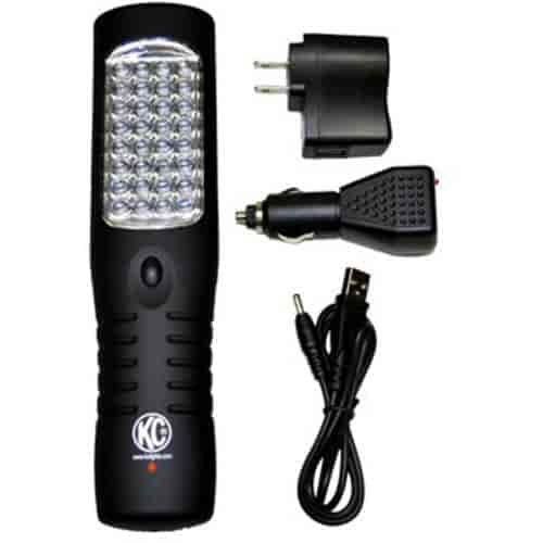 LED Flashlight/Work Light Combo Rechargeable Battery