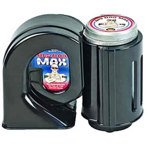 BIG BAD MAX Air Horn 123.5 Decibels - 320 Hz, 12-volt