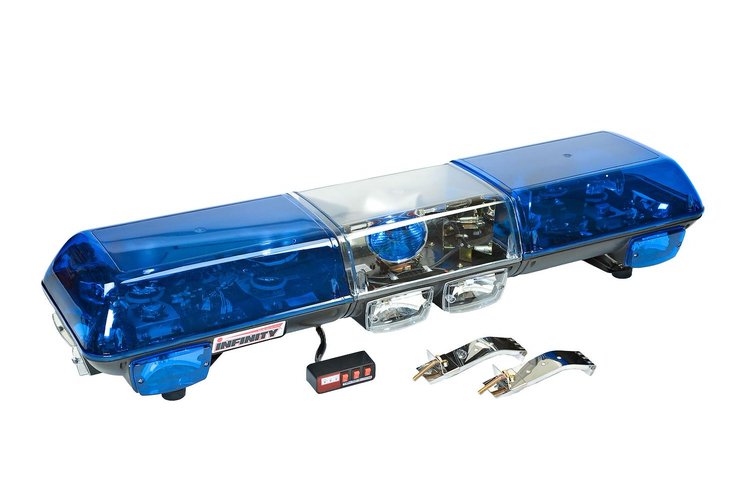 7005-B Infinity 1 Halogen Light Bar, Blue Lens