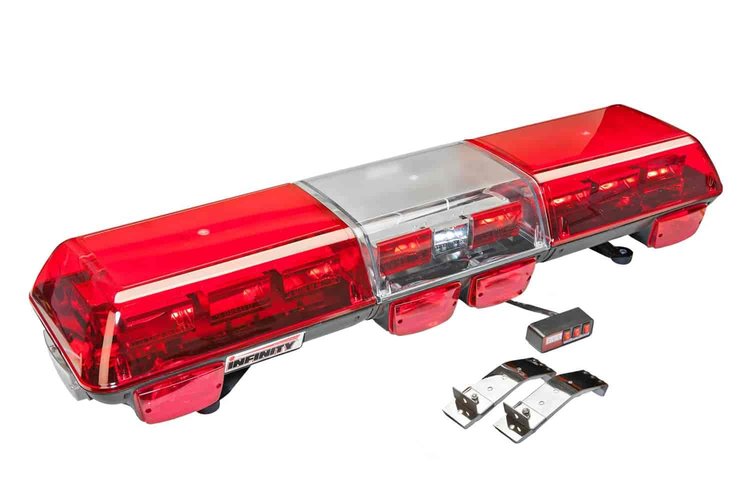 WOLO-INFINITY 1 RED LENS- Permanent Mount Commercial Grade Exterior Halogen Rotating Warning Light 1