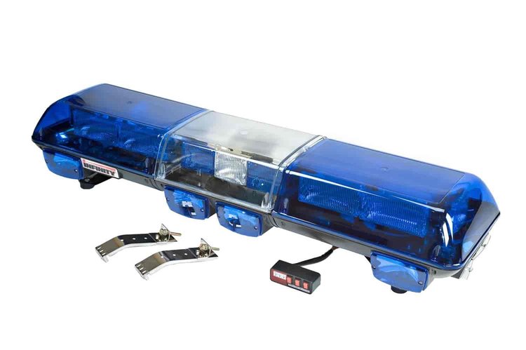 INFINITY 2 BLUE LENS- Permanent Mount Commercial Grade Exterior Super Bright Strobe Warning Light 12