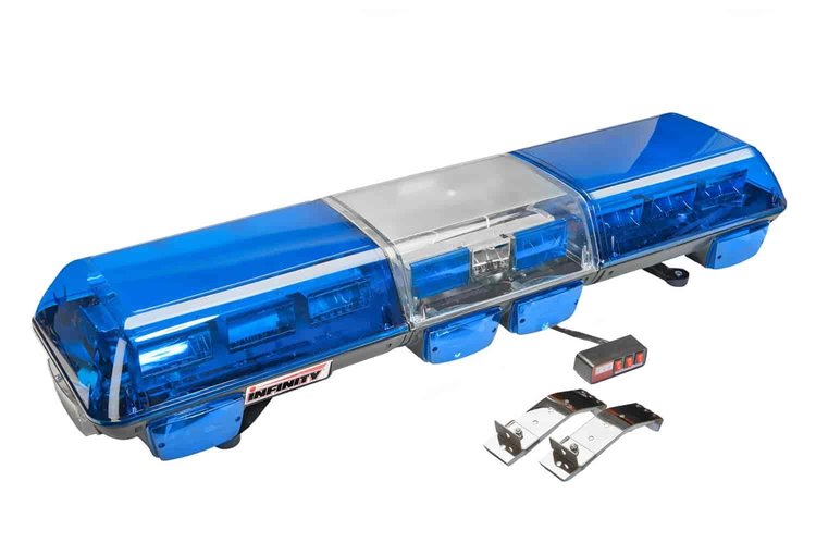 INFINITY 3 BLUE LENS- Permanent Mount Full LED Light Bar 12-Volt. Commercial Gra