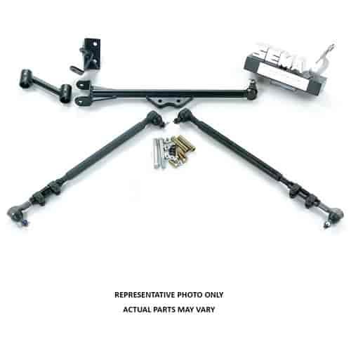 Superunner Steering Kit Incl. Centerlink 2 Tie Rods Idler Arm Idler Arm Brackets For Use With 4-6 in. Lift
