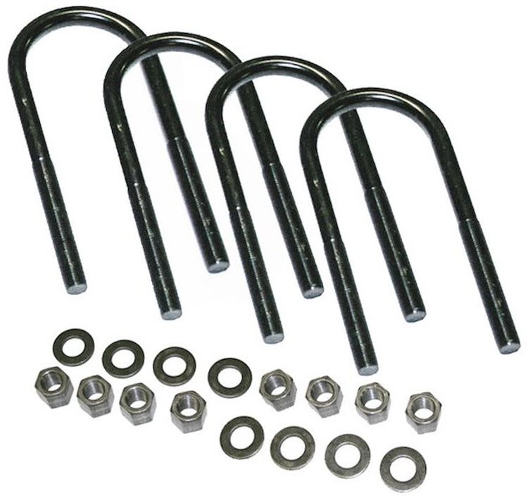 U-Bolt Round 4 U-Bolts 5/8 x 3 1/8 in. x 12 in. w/Nuts And Washers