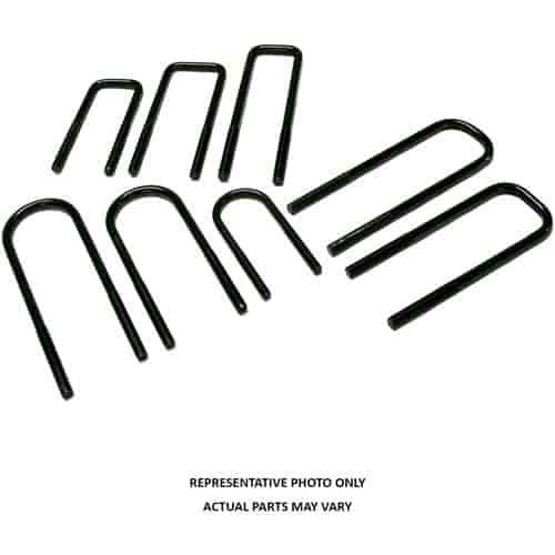 U-Bolt Kit Round 9/16 in. x 3 7/8 in. x 10 in. Incl. 4 U-Bolts Hardware Rear