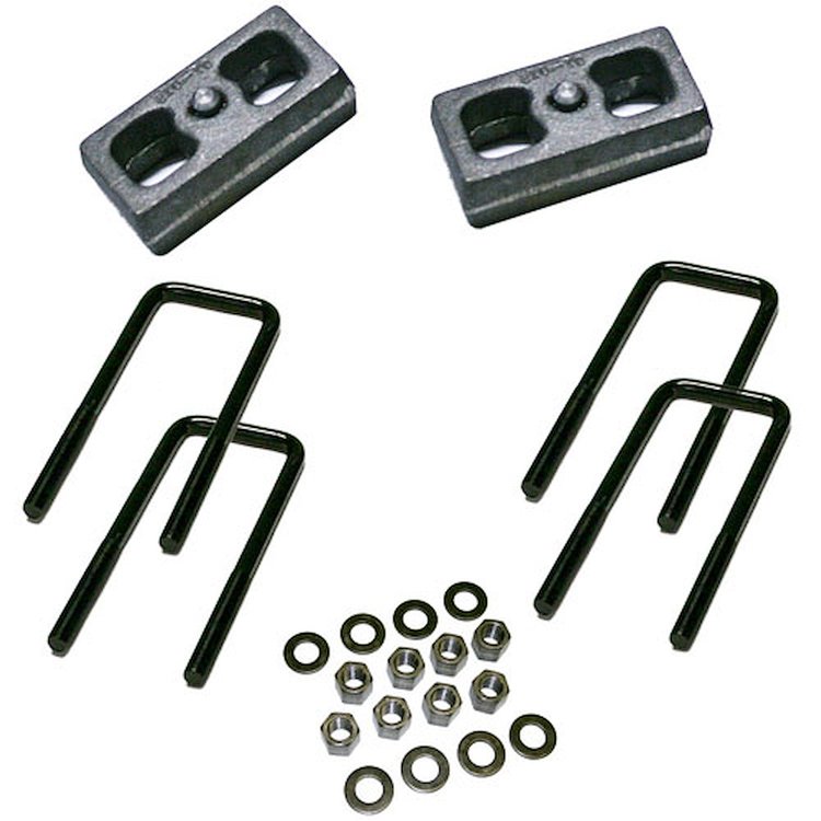 Block Kit And U-Bolt 2 in. Lift Incl. 2 Cast Iron Blocks 4 U-Bolts Nyloc Nuts Flat Washers