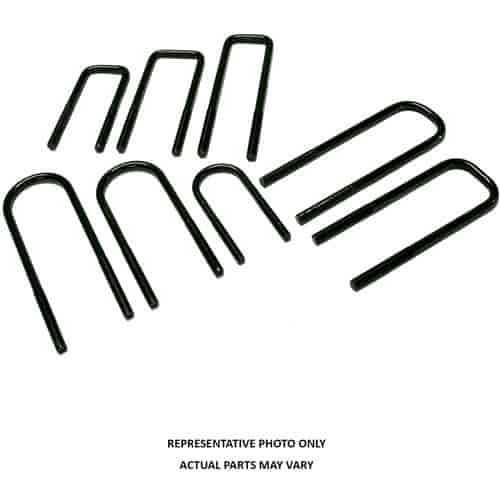 U-Bolt Kit Front Axle Incl. Nylon Inserted Lock Nuts And Extra Thick Flat Washers