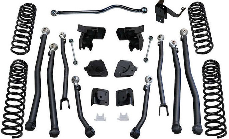 4" JKU LONG ARM KIT FOX