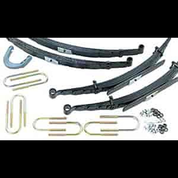 Master Lift Kit; 6 in. Frt/5 in. Rr Lift; Incl. Leaf Spring; Steering Arm; Brake Line Relocation Kit