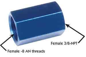 Carburetor Inlet Adapter -8AN to 3/8" NPT