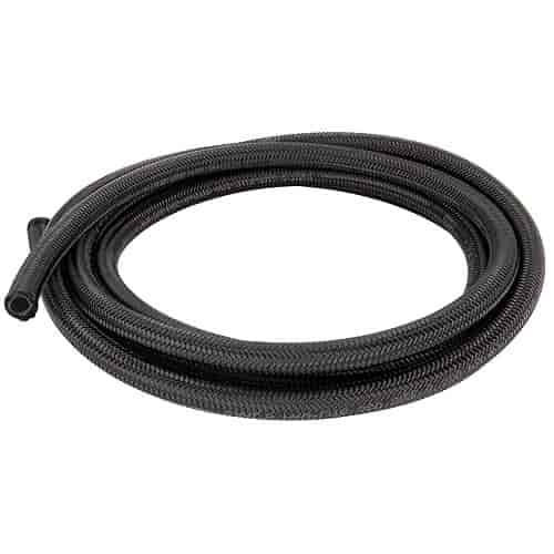 Black Nylon Braided Hose -8AN x 3"