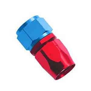 Powerflow Straight Hose End Size -12 AN Red/Blue