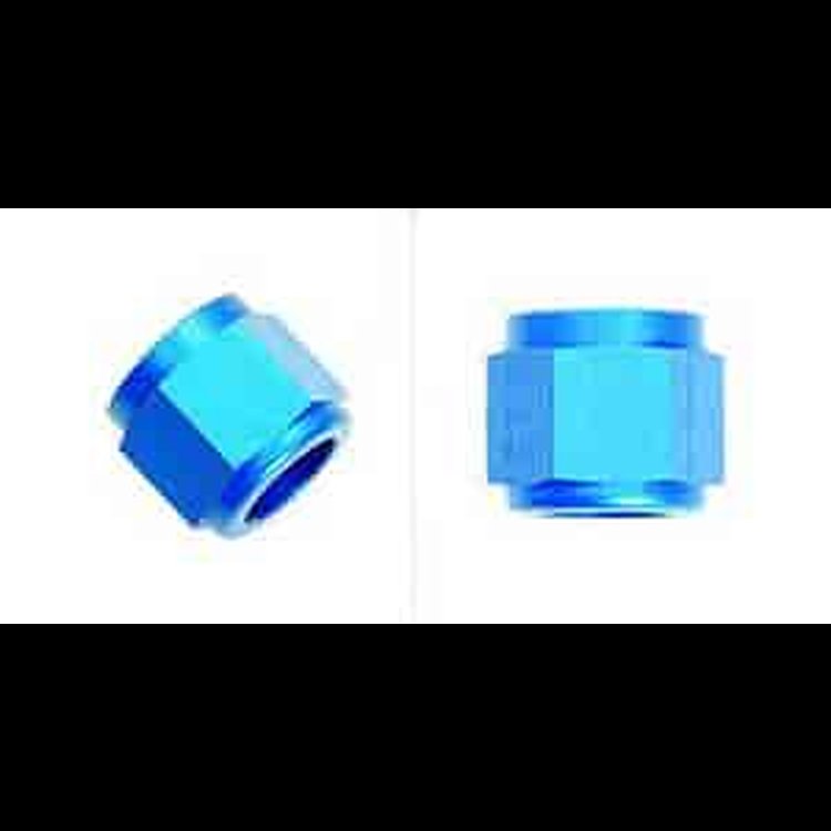 Powerflow Tube Nut Fitting Size -8 AN Blue