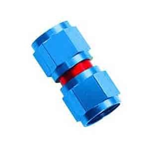 Powerflow Swivel Coupler Fitting Size -4 AN Female Red/Blue