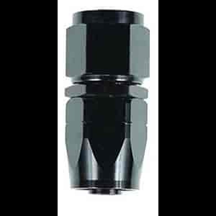Powerflow Straight Hose End Size -12 AN Black