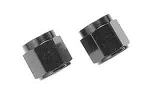 Powerflow Tube Nut Fitting Size -6 AN Black