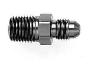 Powerflow Flare To Pipe Straight Fitting Size -10 AN To 1/2 in. NPT Black