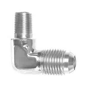 Powerflow 90 Degree Flare Elbow Fitting Size -6 AN To 1/8 in. NPT Polished