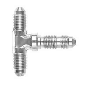 Powerflow Bulkhead Tee Fitting Size -3 AN Polished