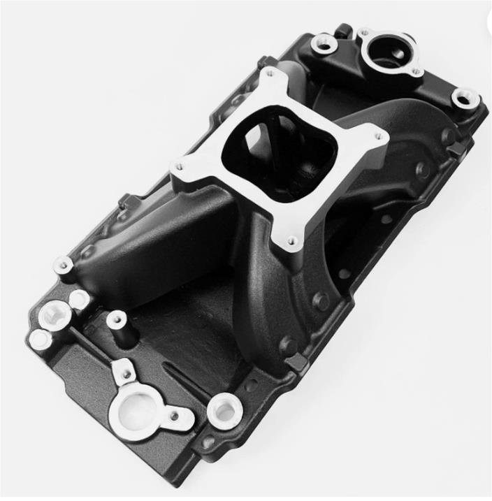 Hurricane Single-Plane Intake Manifold for Big Block Chevy 396-454 Oval Port Engines [Black]