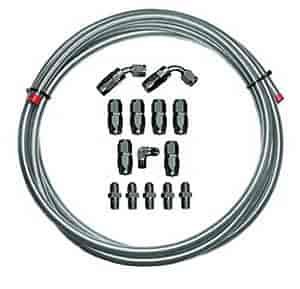 P3 Fuel Line Inlet Kit Incl. -6AN Braided Steel Line/-6AN Fittings