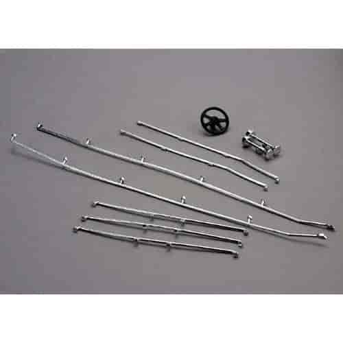 Deck rails & horns chrome / steering wheel