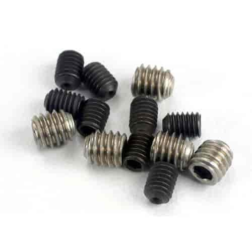Grub Style Set Screws 8 - 3mm x 4mm Black Steel