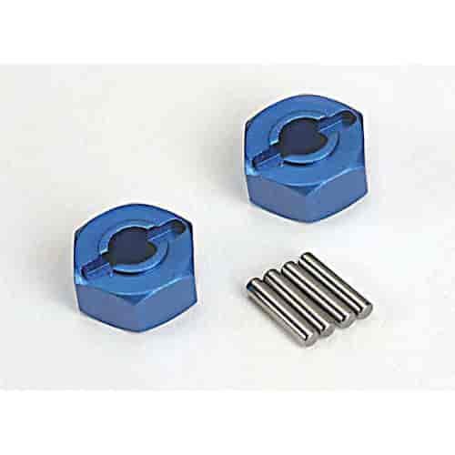 Rear Wheel Hex Nuts Blue Anodized Aluminum