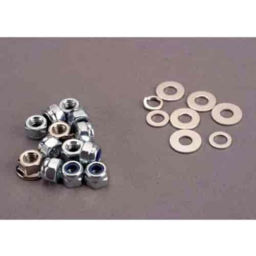 Nut set nut & washer set for Sledgehammer 3mm lock nuts 11 3mm flange nuts 2