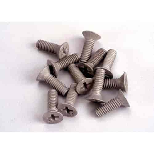 Screws 4x12mm countersunk machine Aluminum 12