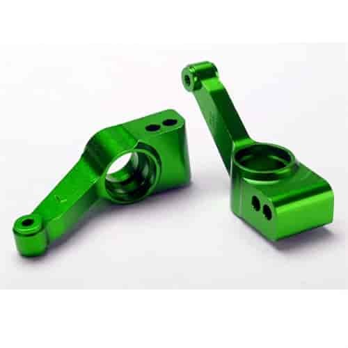 Stub Axle Carriers Green Anodized Aluminum