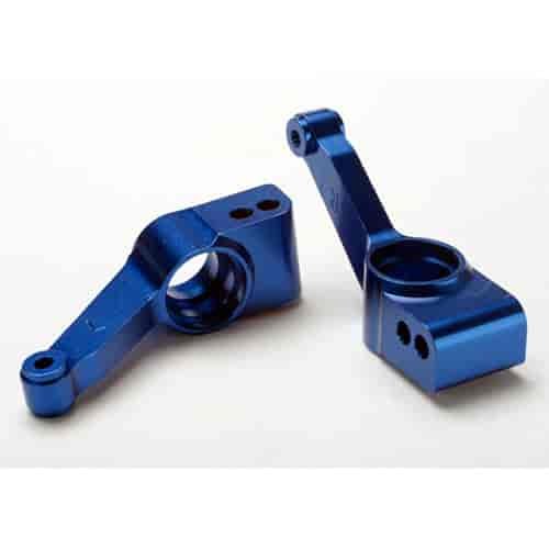 Stub Axle Carriers Blue Anodized Aluminum