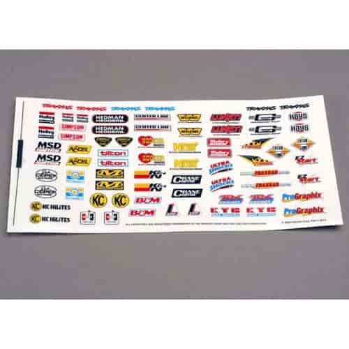 Racing Sponsors Decal Sheet