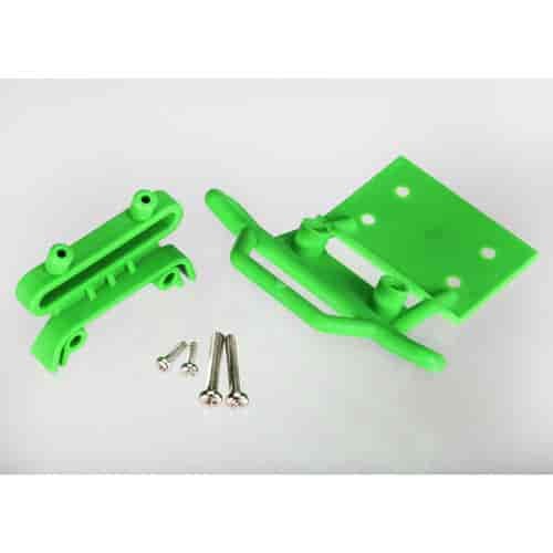Bumper front / bumper mount front / 4x23mm RM 2 / 3x10mm RST 2 green