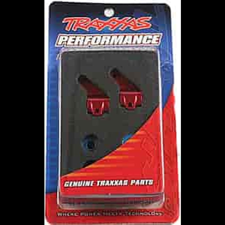 Front Steering Blocks Red Anodized 6061-T6 Aluminum