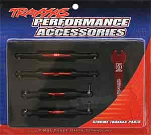 Camber Link Turnbuckle Kit Red-Anodized Aluminum