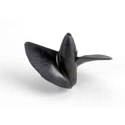 Propeller Black Plastic w/Brass Threads