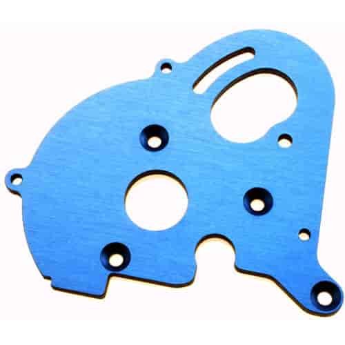 Motor Plate Blue Anodized Aluminum