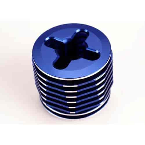 Cooling head pro mach. alum. blue-anodized