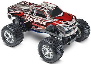 Nitro Stampede 1/10 Scale Silver and Red