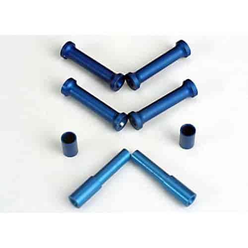 Aluminum chassis post/ bellcrank post set w/spacers Use with graphite chassis