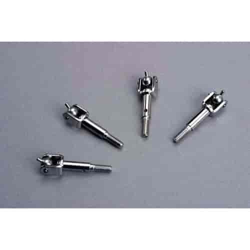 Stub axles f&r 4 assembled with u-joints