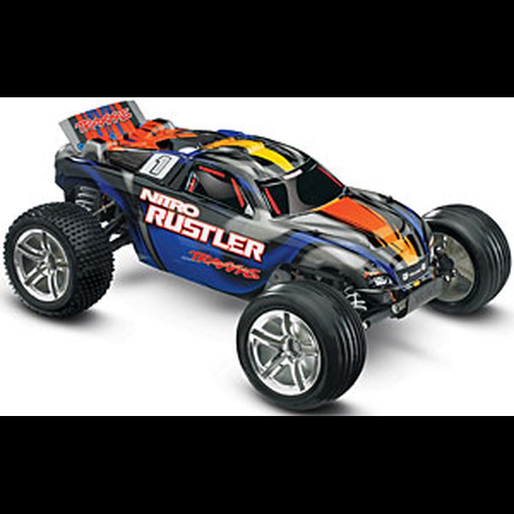 Nitro Rustler 2WD Stadium Truck 1/10 Scale Silver/Blue