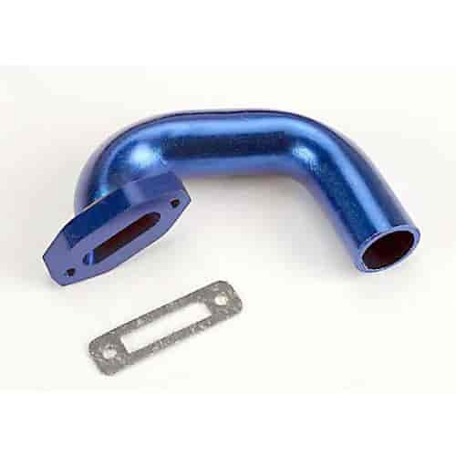 Exhaust Header Blue Aluminum