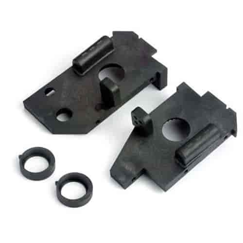 Rear Side Plates Black Plastic