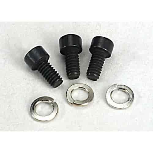 Screws 2x4mm caphead machine hex drive 3 w/lockwashers