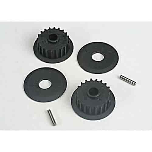 Pulleys Black Plastic