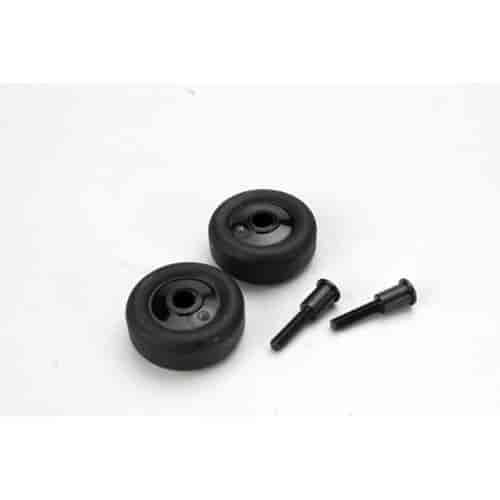 Wheelie Bar Wheels Includes 4 Plastic Wheelie Bar Wheels