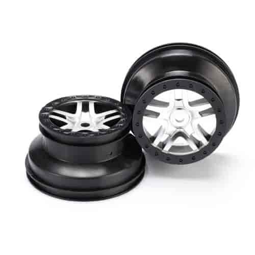 Dual Profile Wheels SCT Split-Spoke Satin Chrome w/Black Beadlock
