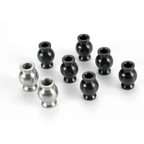 Hollow ball connectors 6-black 2-silver